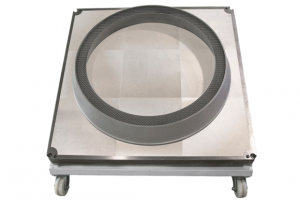 An additively manufactured rocket engine nozzle expansion section produced on the new EP-M1250 metal AM machine (Courtesy Eplus3D)