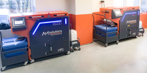 Klaus Stöcker has purchased a second M1 surface smoothing machine from AM Solutions to post-process metal components (Courtesy AM Solutions)