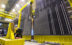 The plan is to replace the innermost 32 modules in the ECAL with additively manufactured structures made of tungsten (Courtesy AMCM/CERN)