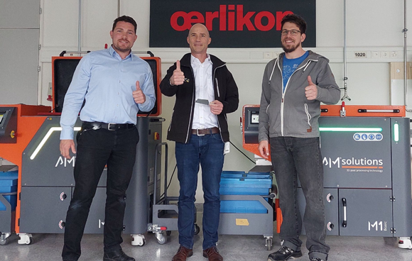 Oerlikon Balzers has purchased two M1 Basic finishing machines from AM Solutions (Courtesy