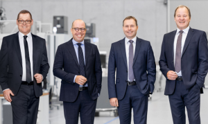 The management team of the Chiron Group. From left to right: Markus Unterstein (CFO), Carsten Liske (CEO), Dr Claus Eppler (CTO) and Bernd Hilgarth (CSO) (Courtesy Chiron Group)