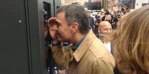 Spanish president Pedro Sánchez explored Meltio’s Linares factory (Courtesy Meltio)