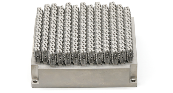 Metal Additive Manufacturing has made a significant impact within the medical industry for the production of spinal cages (Courtesy BLT)