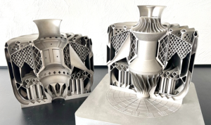 PTC showcased a fully additively manufactured jet engine weighing approximately 3.6 kg and designed in its Creo CAD software (Courtesy PTC)