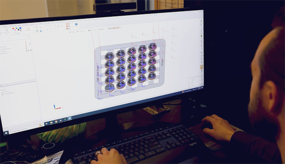 MolyWorks Director of Additive Manufacturing, Devin Morrow, uses 3DXpert to accomplish build preparation, support generation and part slicing to help streamline its manufacturing process (Courtesy 3D Systems/MolyWorks)