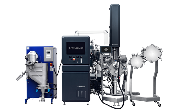 Amazemet’s rePowder ultrasonic powder atomiser and alloy prototyping platform for batch production of spherical alloy powders (Courtesy Amazemet)