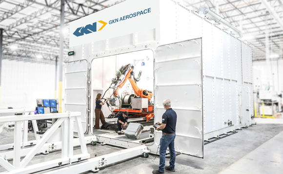 GKN Aerospace has announced the commissioning of the world’s largest known laser-based Directed Energy Deposition Additive Manufacturing production cell (Courtesy GKN Aerospace)