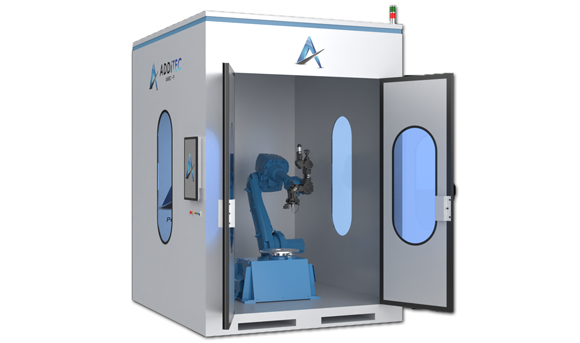 The Performance AMRC-P is a portable laser-based Directed Energy Deposition Additive Manufacturing machine (Courtesy ADDiTEC)