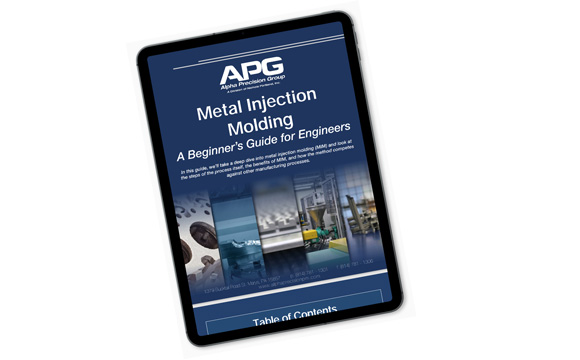 Metal Injection Molding: A Beginner's Guide for Engineers is available on the website and as a downloadable eBook (Courtesy Alpha Precision Group)