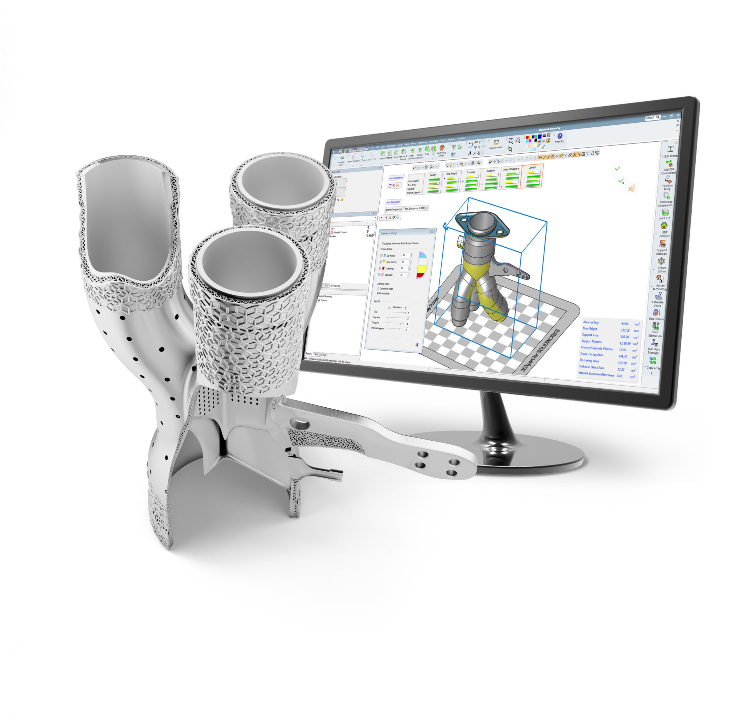 Fig. 1 Software can facilitate leveraging complex geometries that are only possible with Additive Manufacturing (Courtesy Oqton)