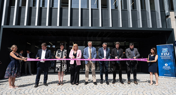 Ribbon-cutting ceremony of the Brain4Industry Innovation Centre in Dolní Břežany (Courtesy B4I Innovation Centre)