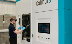 The service packages use Mixed Reality technology via RemoteSpark to create a hands-free immersive environment (Courtesy Wayland Additive)