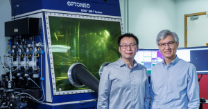 Prof Keith K.C. Chan (right) and Dr Zibin Chen report that they have leveraged Additive Manufacturing technologies to facilitate the development of material design strategies that hold the potential to broaden the application prospects of Additive Manufacturing (Courtesy PolyU)