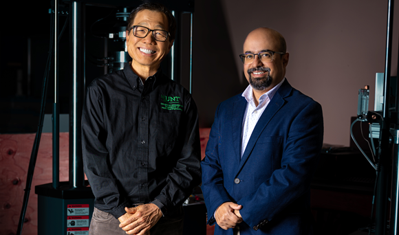 UNT faculty members Herman Shen (left) and Hector Siller (right) (Courtesy UNT)