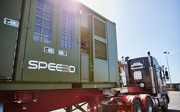 The XSPEE3D is a containerised and deployable cold spray metal Additive Manufacturing machine (Courtesy SPEE3D)