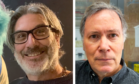 Jason Lopes (left) will return to the AMUG stage for his Tuesday keynote presentation. Olaf Diegel (right) will share DfAM guidance and inspiration in his Thursday keynote (Courtesy AMUG)
