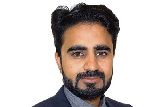 Saad Khalid, MSc is conducting material research for VBN Components in collaboration with the Tribomaterials group at Uppsala University (Courtesy VBN Components)