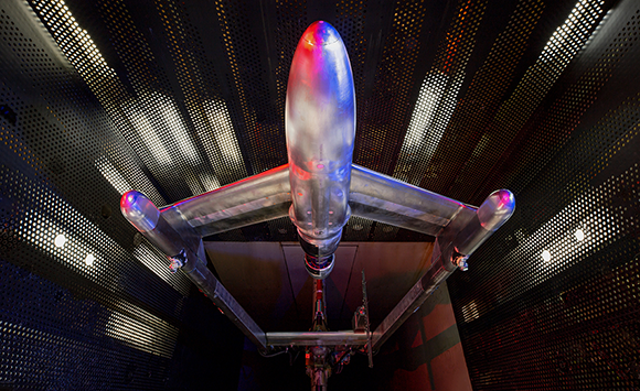 A 2319 aluminium wind tunnel model featuring a nose cone produced by WAAM3D for the UK’s Aircraft Research Association (Courtesy WAAM3D and ARA Ltd)
