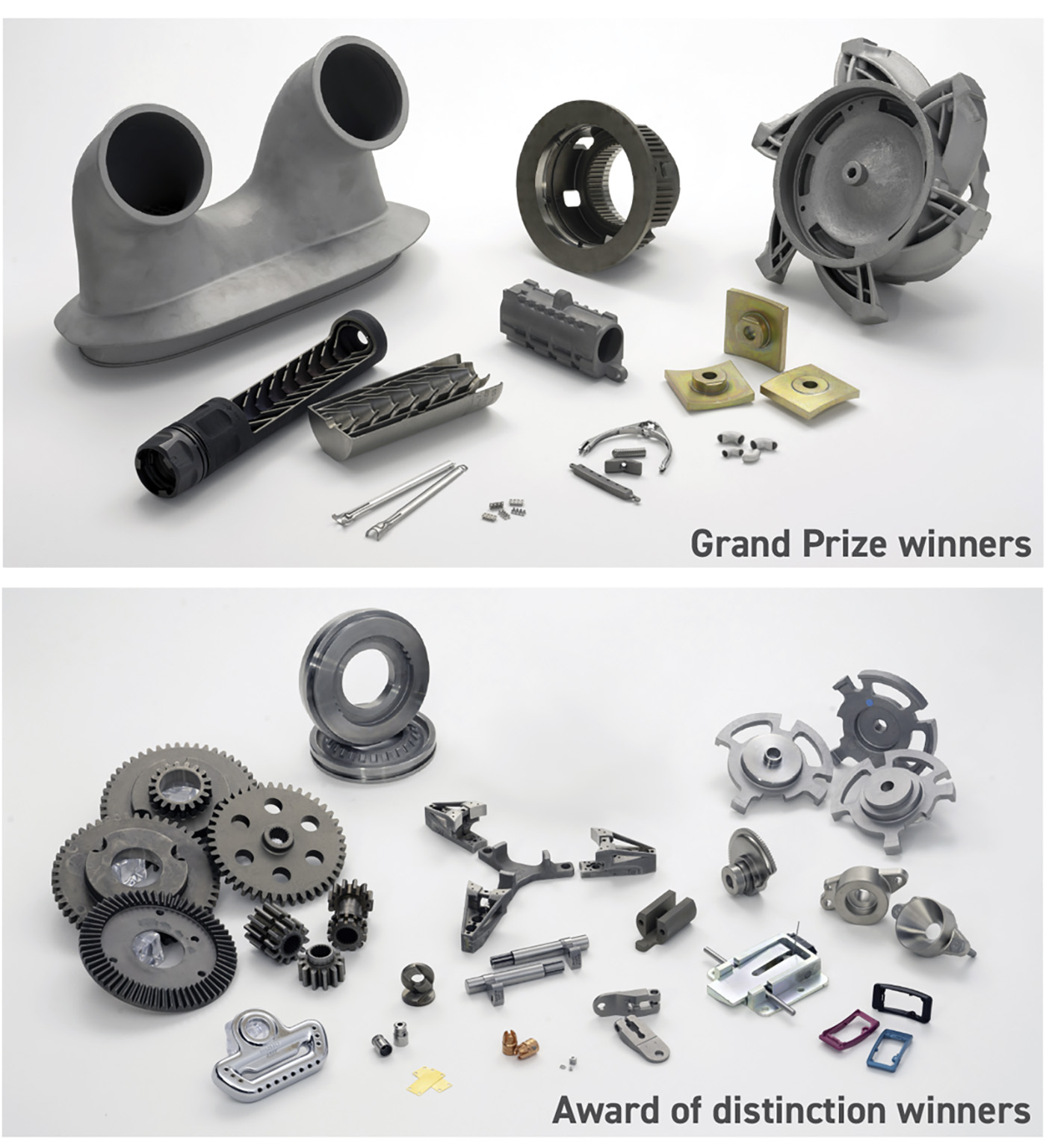 Fig. 1 The PM Design Excellence Awards celebrate the capabilities of all metal powder forming technologies, from PM and MIM to metal AM (Courtesy MPIF)