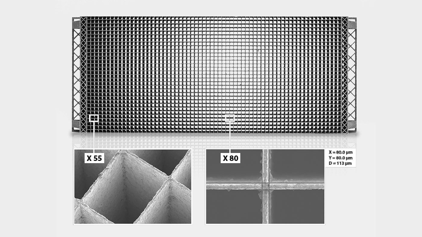 Fig. 4 Antiscatter grid made by PBF-LB (Courtesy Dunlee)