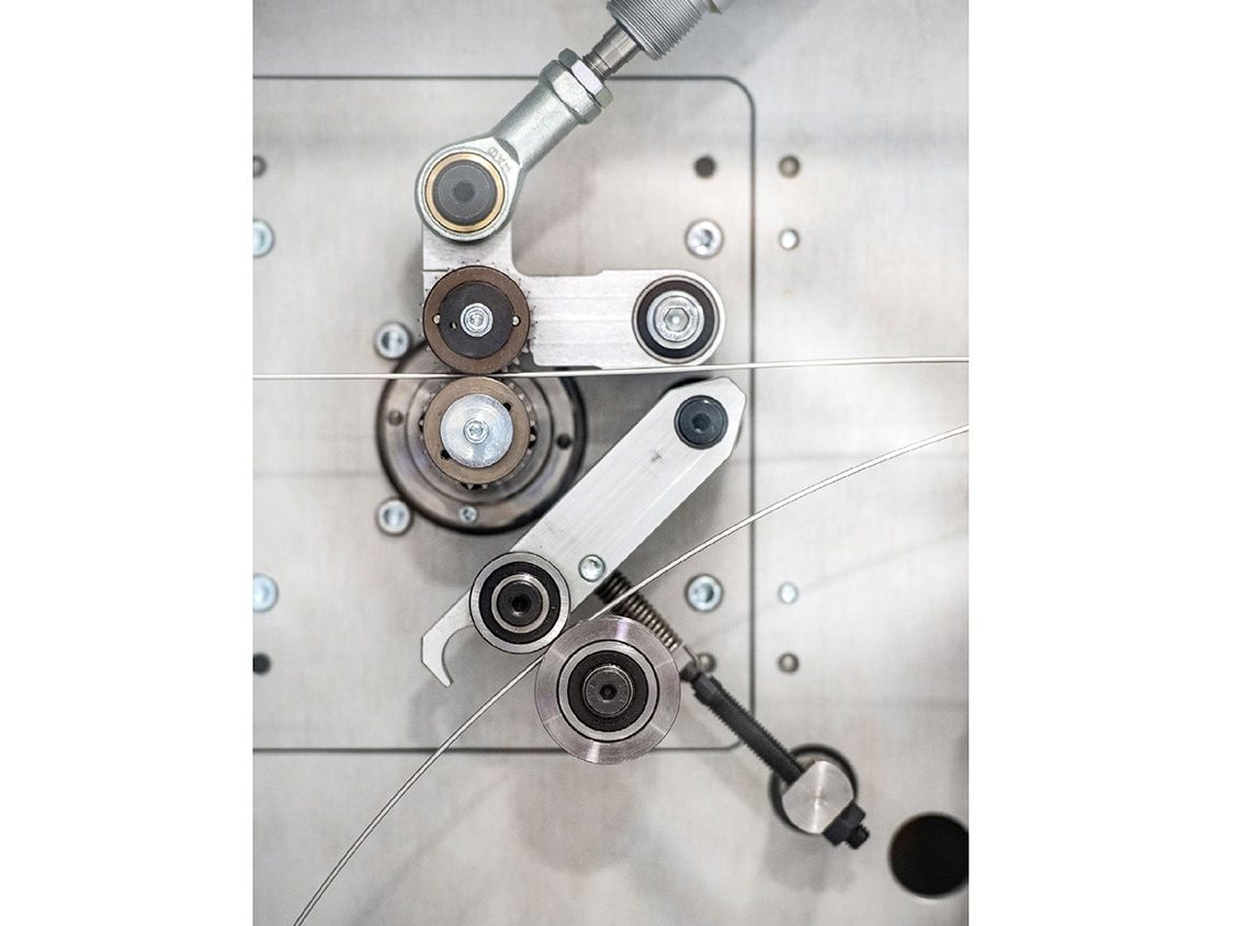 Fig. 6 Detail of the wire feed system in a Merke IV machine (Courtesy Norsk Titanium)
