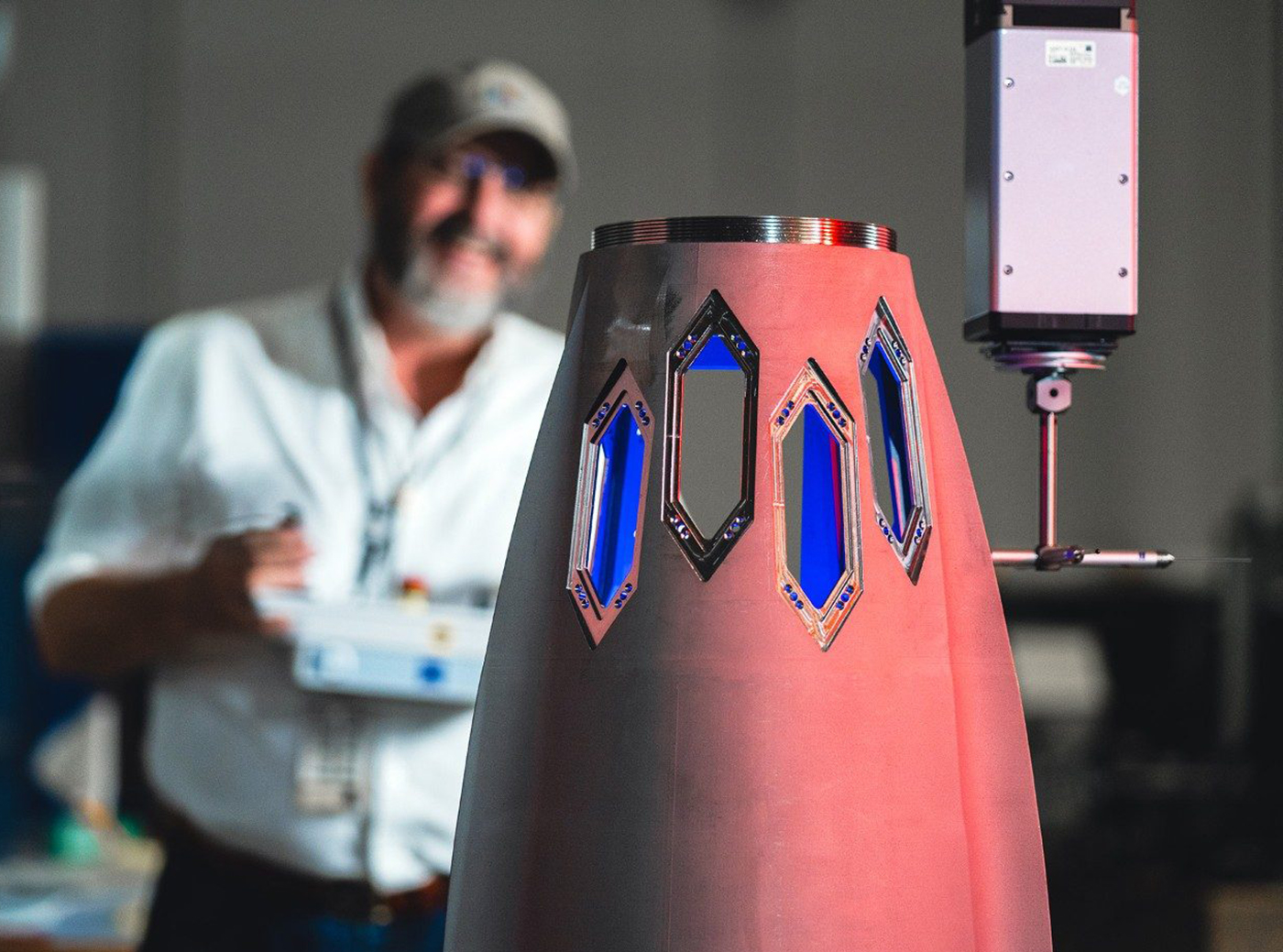 Fig. 2 In the US, Lockheed Martin has expanded its metal AM operations to meet the demand for advanced capabilities, such as this guidance housing for the Mako hypersonic missile (Courtesy Lockheed Martin)