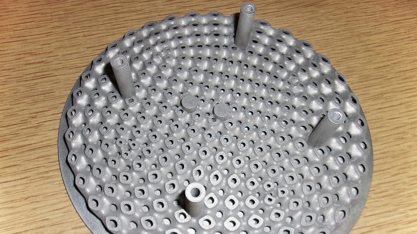 Fig. 14 As-built PBF-LB/A6061-RAM2 reflector [10]
