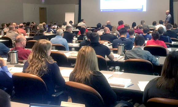 Under the MPIF’s University Outreach Program, students receive lectures on metal powder technologies (Courtesy MPIF)