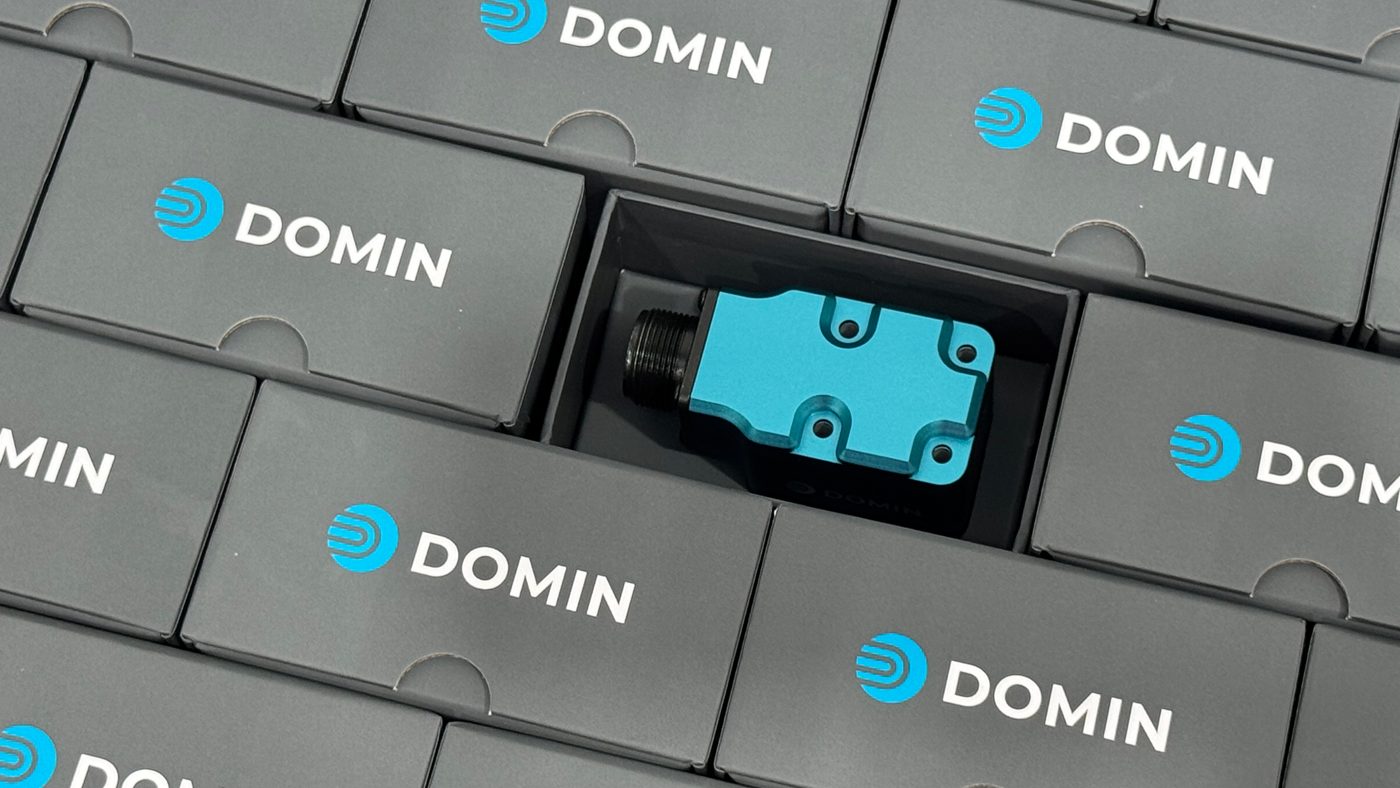 Fig. 3 While Domin’s servo valves are recognised for their speed, precision and compactness, the company also has a sharp focus on brand, as reflected in its packaging (Courtesy Domin)