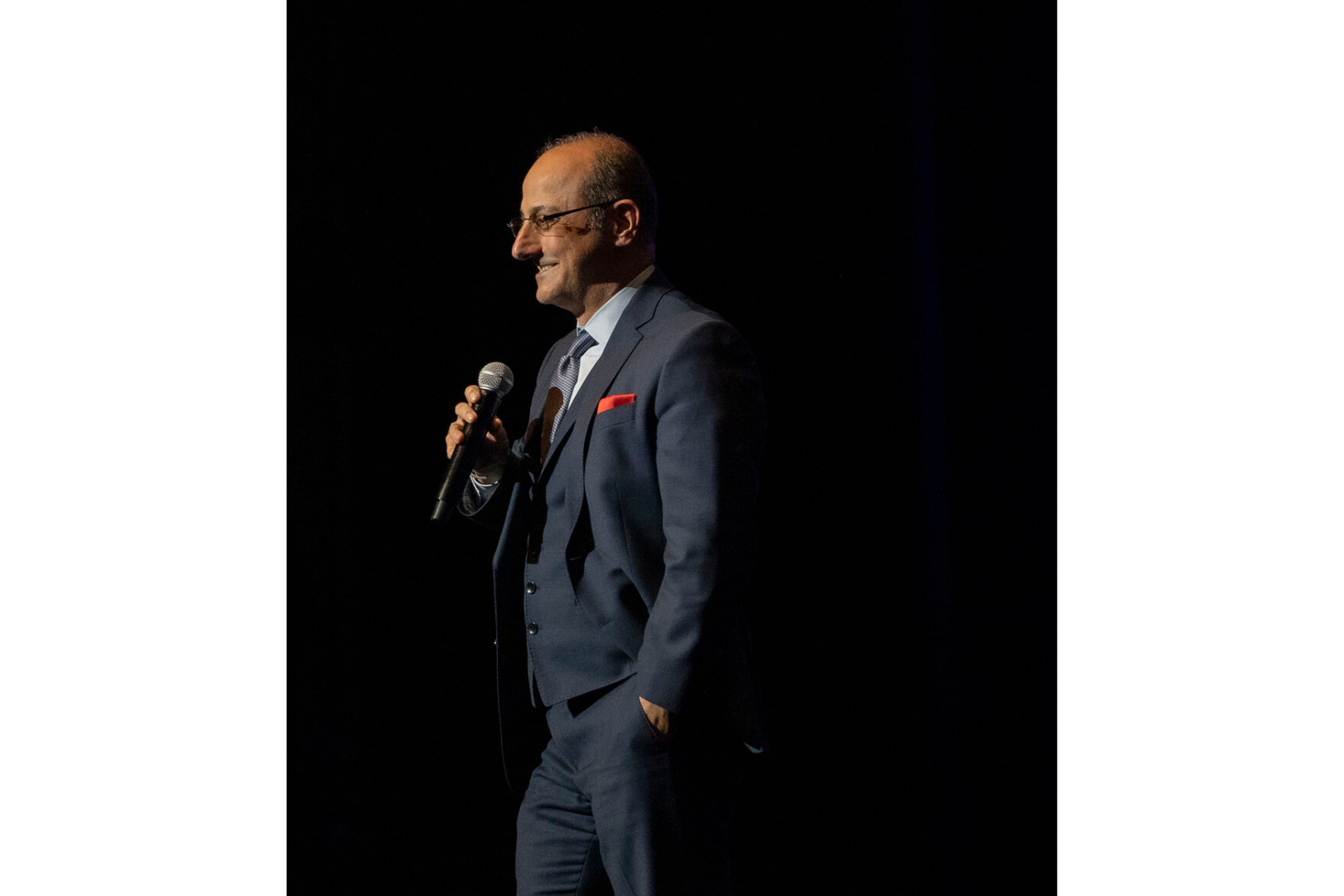 Fig. 3 Zarringhalam speaking to guests at the Long Beach State of the City 2025 (Courtesy of the Office of Mayor Rex Richardson)